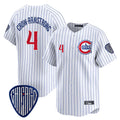 C.Cubs #4 Pete Crow-Armstrong Player White Pinstripe Vapor Premier Limited Home Gdoa Stitched Jerseys