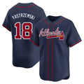 A.Braves #18 Mike Yastrzemski player Navy Limited Alternate Stitched Jerseys