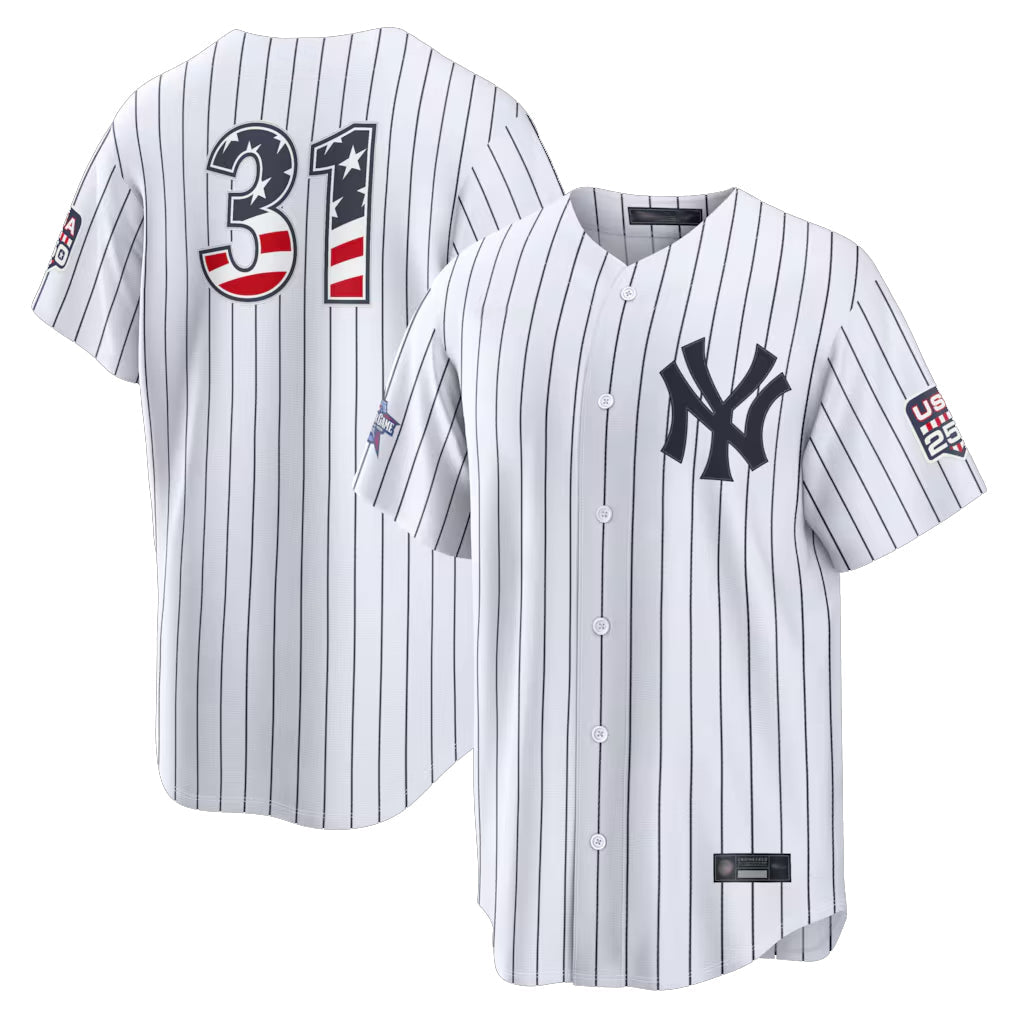 NY.Yankees #31 Cam Schlittler Player White 2026 All-Star Edition Stars & Stripes Home Game Gdoa250Ys Stitched Jerseys