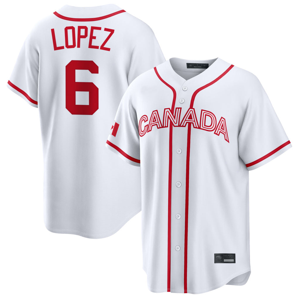M.Marlins #6 Otto Lopez Player White 2026 World Classic Home Pick-A-Player Gdoa Stitched Jerseys