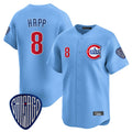 C.Cubs #8 Ian Happ Player Blue Vapor Premier Limited Home Gdoa Stitched Jerseys