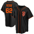 SF.Giants #62 Logan Webb Player Black Home Game Stitched Jerseys