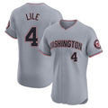 W.Nationals #4 Daylen Lile Player Gray Alternate Elite Stitched Jerseys
