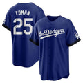 LA.Dodgers #25 Tommy Edman Player Royal City Connect Home Game Gdoa Stitched Jerseys