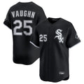 C.White Sox #25 Andrew Vaughn Player Black Limited Home Gdoa Stitched Jerseys