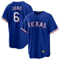T.Rangers #6 Josh Jung Player Royal Limited Home Gdoa Stitched Jerseys