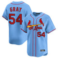 St. Louis Cardinals #54 Sonny Gray Player Light Blue Home Limited Gdoa Stitched Jerseys
