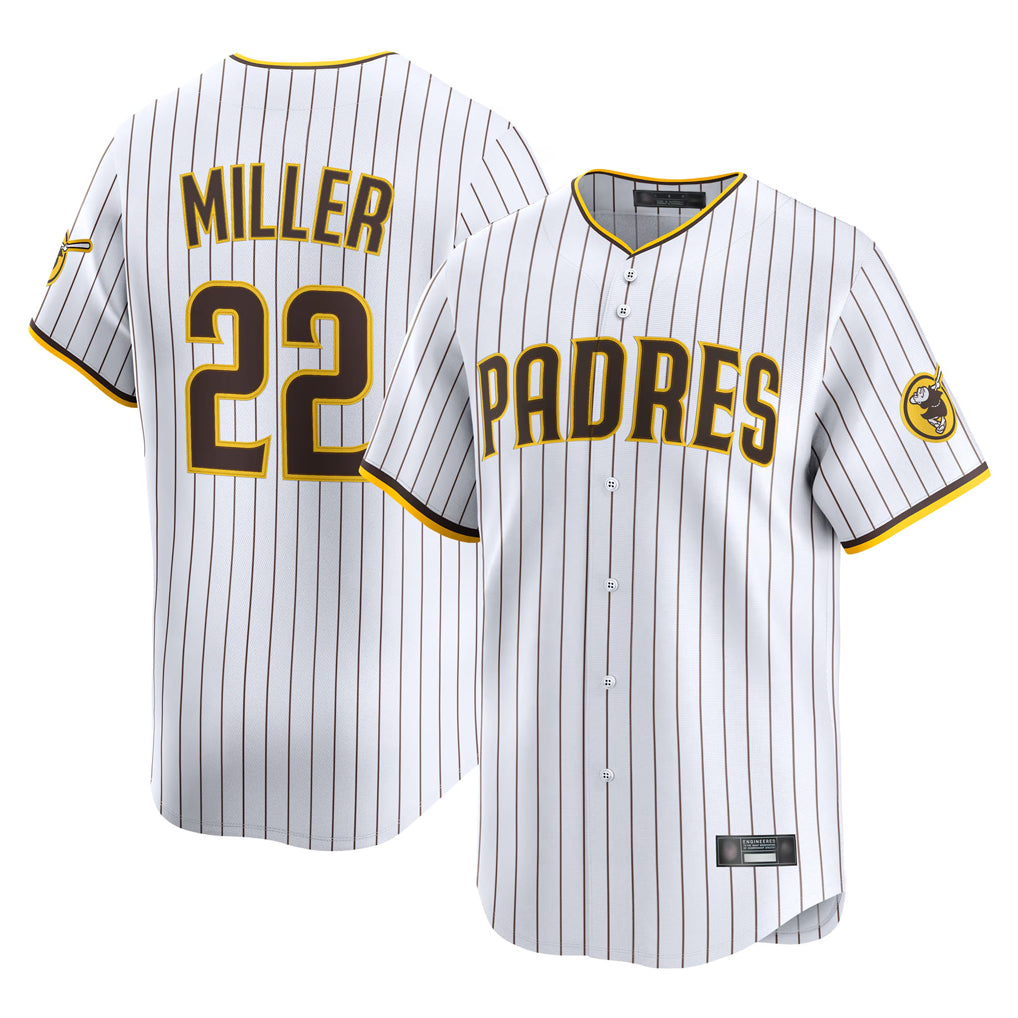 S.Diego Padres #22 Mason Miller Player White Home Limited Stitched Jerseys