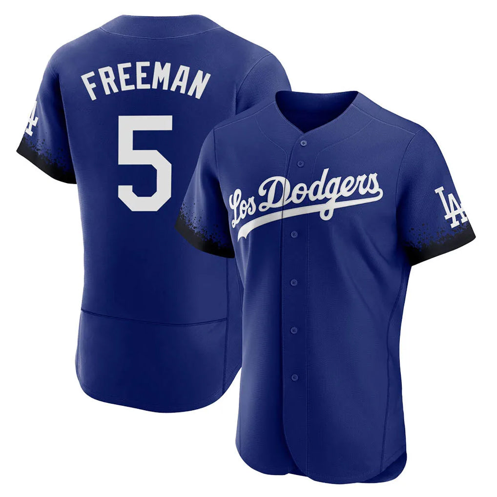 LA.Dodgers #5 Freddie Freeman Player Royal City Connect Elite Home Gdoa Stitched Jerseys