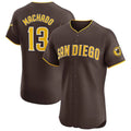 S.Diego Padres #13 Manny Machado Player Brown Home Limited Elite Gdoa Stitched Jerseys