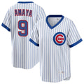 C.Cubs #9 Miguel Amaya Player White T-shirt Cooperstown Collection Limited Gdoa Stitched Jerseys