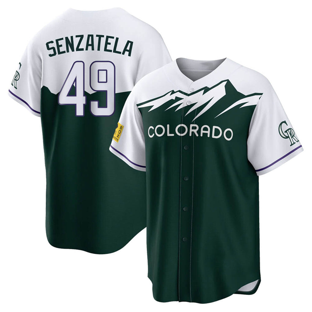 C.Rockies #49 Antonio Senzatela Player Green City Connect Home Game Gdoa Stitched Jerseys