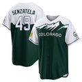 C.Rockies #49 Antonio Senzatela Player Green City Connect Home Game Gdoa Stitched Jerseys