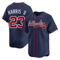 A.Braves #23 Michael Harris II Player Navy Limited Home Game Gdoa Stitched Jerseys
