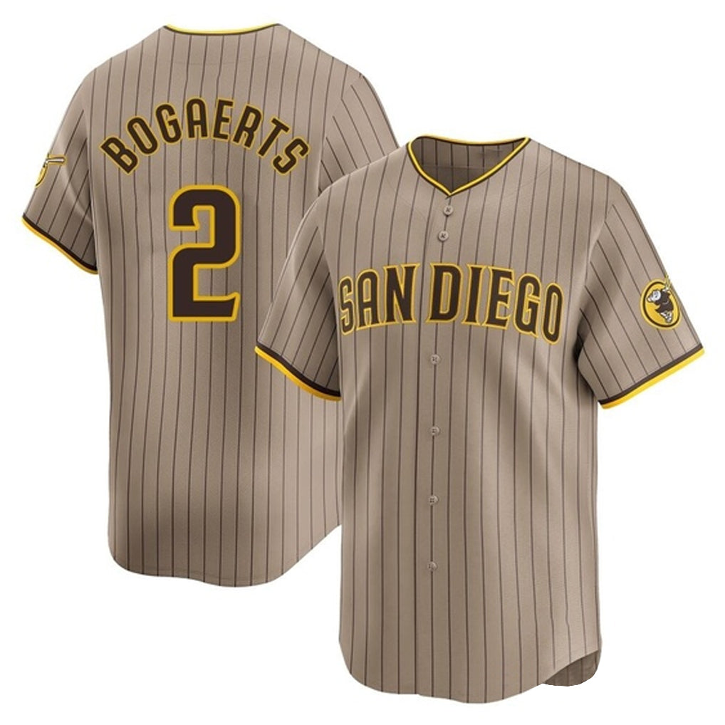 S.Diego Padres #2 Xander Bogaerts Player Khaki Home Limited Stitched Jerseys