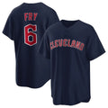 C.Guardians #6 David Fry Player Navy Game Home Gdoa Stitched Jerseys