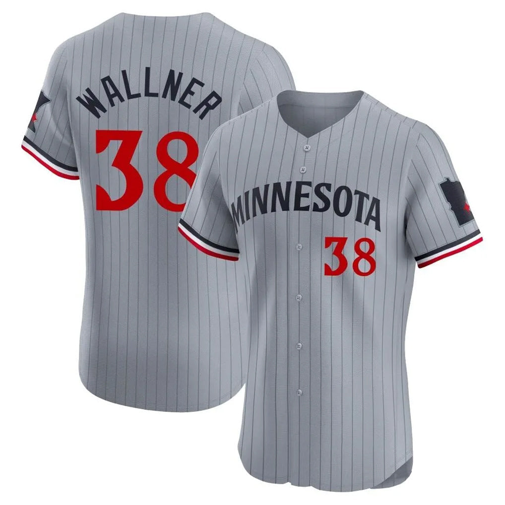 M.Twins #38 Matt Wallner Player Gray Home Limited Elite Gdoa Stitched Jerseys