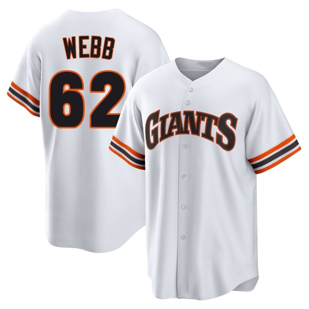 SF.Giants #62 Logan Webb Player White Home Game Stitched Jerseys