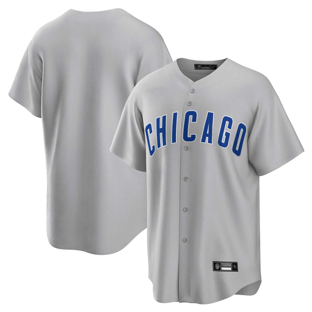 C.Cubs ## Cubs Blank Player Gray Home Game Gdoa Stitched Jerseys