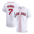 B.Red Sox #7 Masataka Yoshida Player White Limited Elite Home Game Gdoa Stitched Jerseys