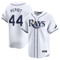 T.Bay Rays #44 Ryan Pepiot Player White Home Limited Stitched Jerseys