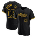 A.Braves #13 Ronald Acuna Jr Player Black Snake Skin City Limited Elite Home Game Gdoa Stitched Jerseys