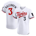 M.Twins #3 Harmon Killebrew Player White Home Limited Elite Gdoa Stitched Jerseys