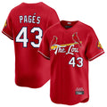 St. Louis Cardinals #43 Pedro Pages Player Red City Connect Limited Stitched Jerseys