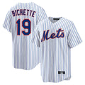 NY.Mets #19 Bo Bichette Player White Home Replica Gdoa Stitched Jerseys