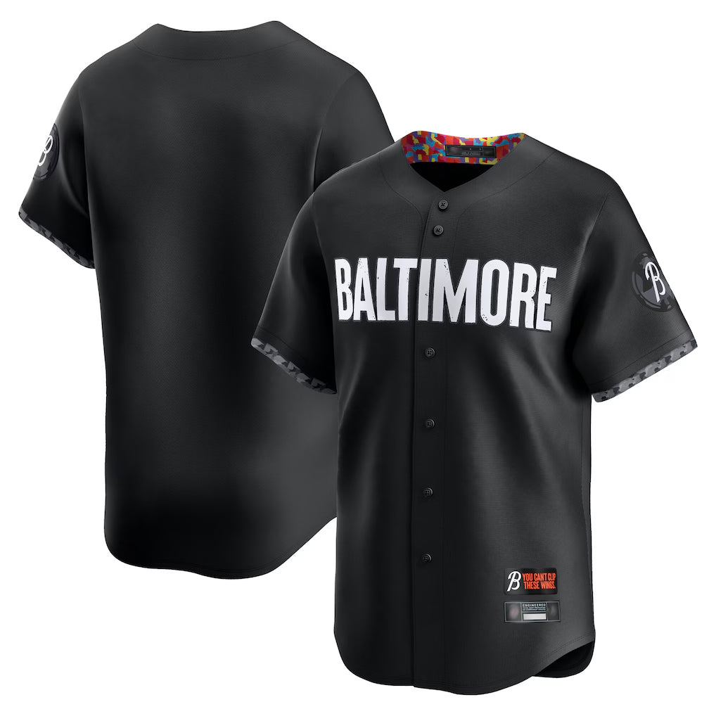 B.Orioles ## Orioles Blank Player Black City Connect Limited Home Game Gdoa Stitched Jerseys