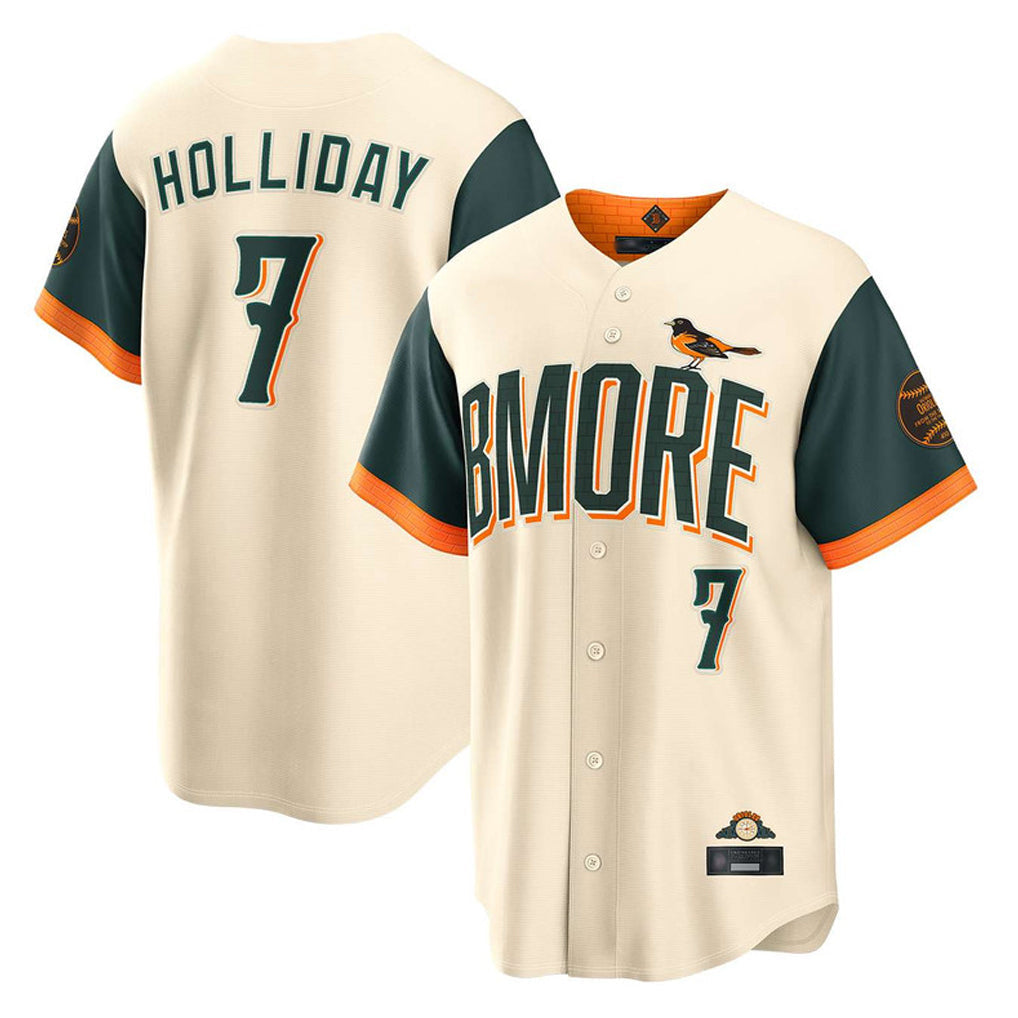 B.Orioles #7 Jackson Holliday Player Cream 2026 City Connect Home Game Gdoa Stitched Jerseys