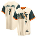B.Orioles #7 Jackson Holliday Player Cream 2026 City Connect Home Game Gdoa Stitched Jerseys