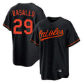 B.Orioles #29 Samuel Basallo Player Black Home Game Gdoa Stitched Jerseys