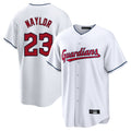 C.Guardians #23 Bo Naylor Player White Home Game Gdoa Stitched Jerseys