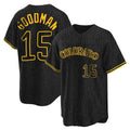 C.Rockies #15 Hunter Goodman Player Black Snake Skin City Home Game Gdoa Stitched Jerseys