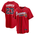 A.Braves #23 Michael Harris II Player Red Home Game Gdoa Stitched Jerseys