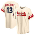 LA.Angels #13 Drew Pomeranz Player Cream City Connect Home Gdoa Stitched Jerseys