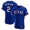 T.Rangers #2 Marcus Semien Player Royal Elite Home Limited Gdoa Stitched Jerseys