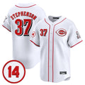C.Reds #37 Tyler Stephenson Player White Vapor Premier Limited Home Gdoa Stitched Jerseys
