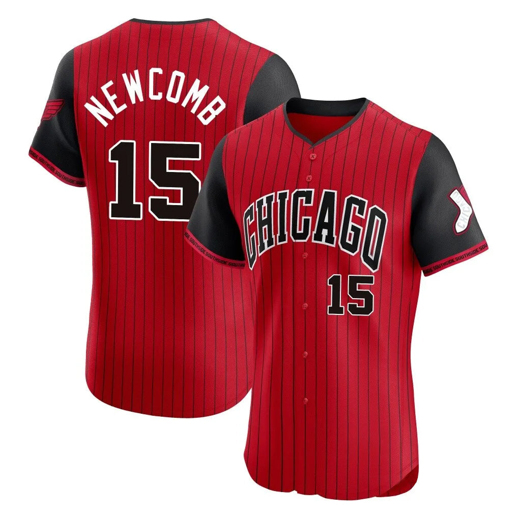 C.White Sox #15 Sean Newcomb Player Red City Connect Limited Elite Home Gdoa Stitched Jerseys