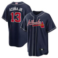 A.Braves #13 Ronald Acun?a Jr. Player Navy Limited Stitched Jerseys