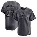 NY.Mets #27 Mark Vientos Player Gray City Connect Limited Gdoa Stitched Jerseys