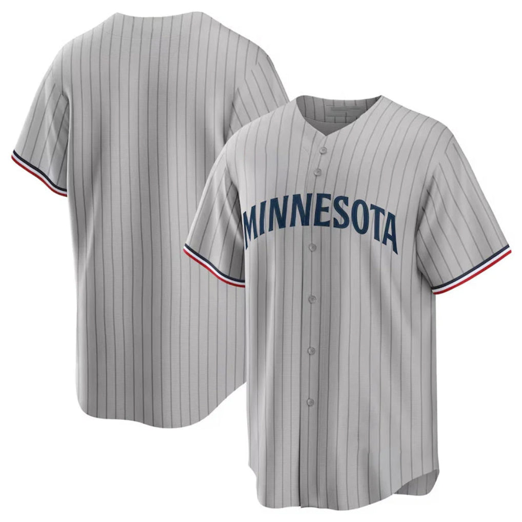 M.Twins ## Twins Blank Player Gray Game Limited Home Gdoa Stitched Jerseys