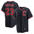 C.Guardians #23 Bo Naylor Player Navy Home Game Gdoa Stitched Jerseys