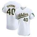 Athletics #40 Luis Severino player White Elite Home Stitched Jersey