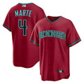 A.Diamondbacks #4 Ketel Marte Player Red Home Replica Stitched Jerseys