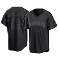 LA.Angels #18 Nolan Schanuel Player Black Pitch Fashion T-shirt Gdoa Stitched Jerseys