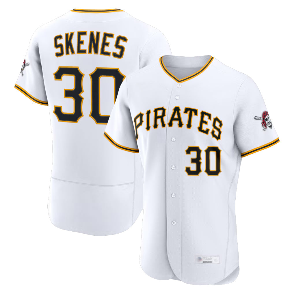 P.Pirates #30 Paul Skenes Player White Home Limited Elite Stitched Jerseys