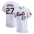 NY.Mets #27 Mark Vientos Player White Home Limited Elite Gdoa Stitched Jerseys