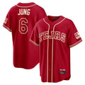 T.Rangers #6 Josh Jung Player Red 2026 City Connect Limited Gdoa Stitched Jerseys